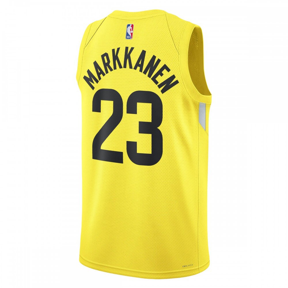 Lauri Markkanen Utah Jazz Unisex Swingman Jersey - Icon Edition - Gold-Pro Kit Vault | Brand New 26/27 Sports Jerseys